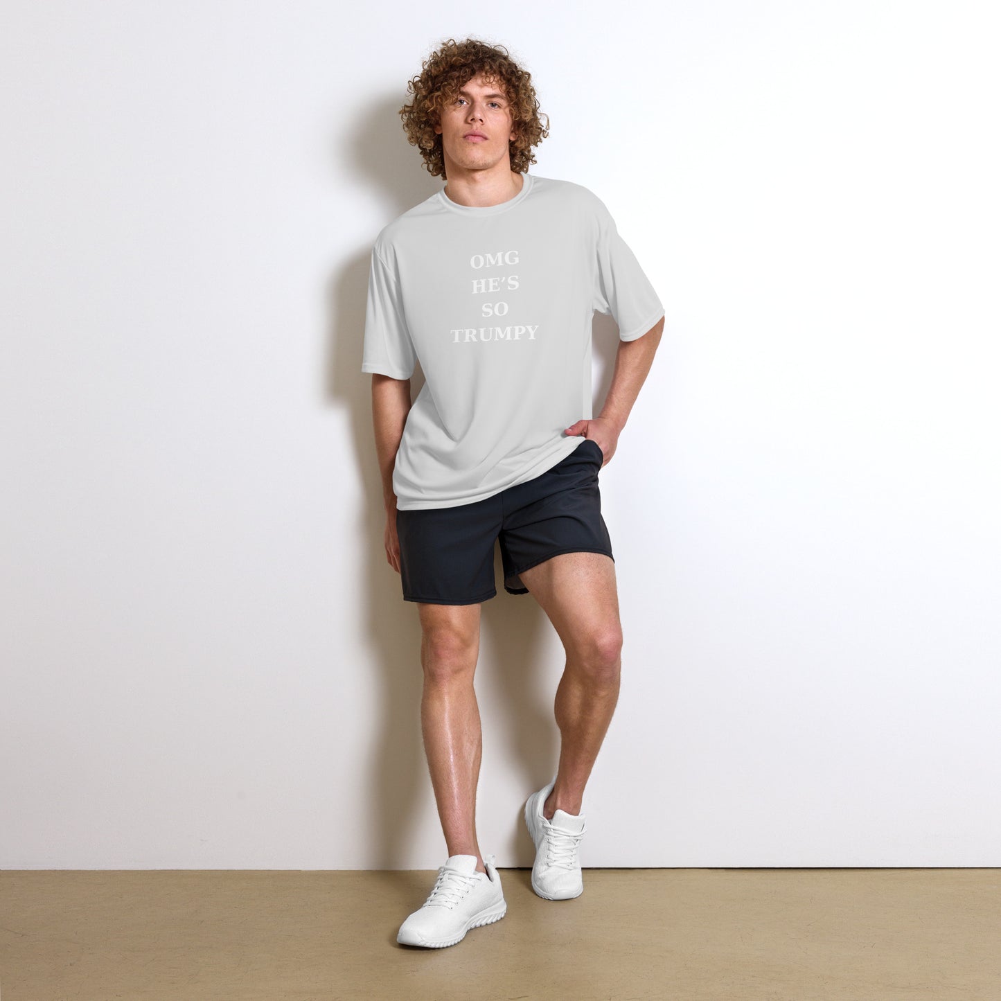 Unisex performance crew neck t-shirt (He Trumpy)