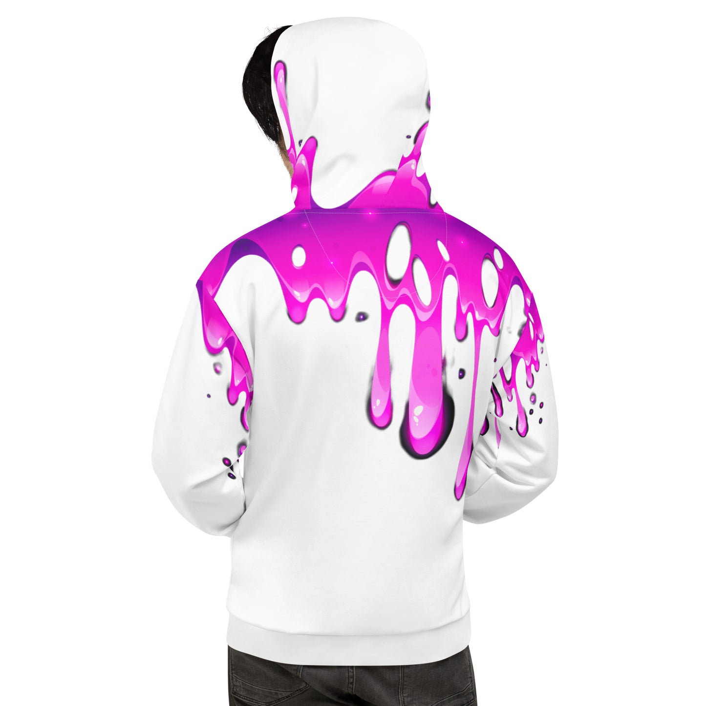 Unisex Hoodie Trippin Drip White