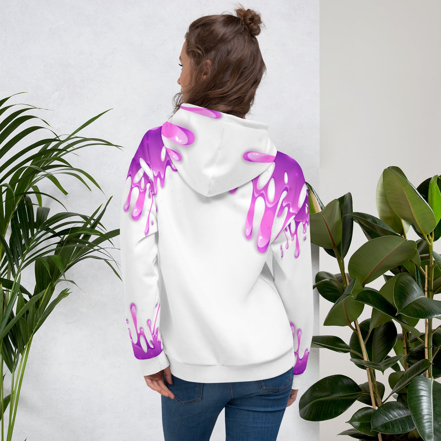 Unisex Hoodie Flippin Drip White