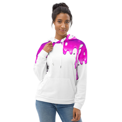 Unisex Hoodie Trippin Drip White