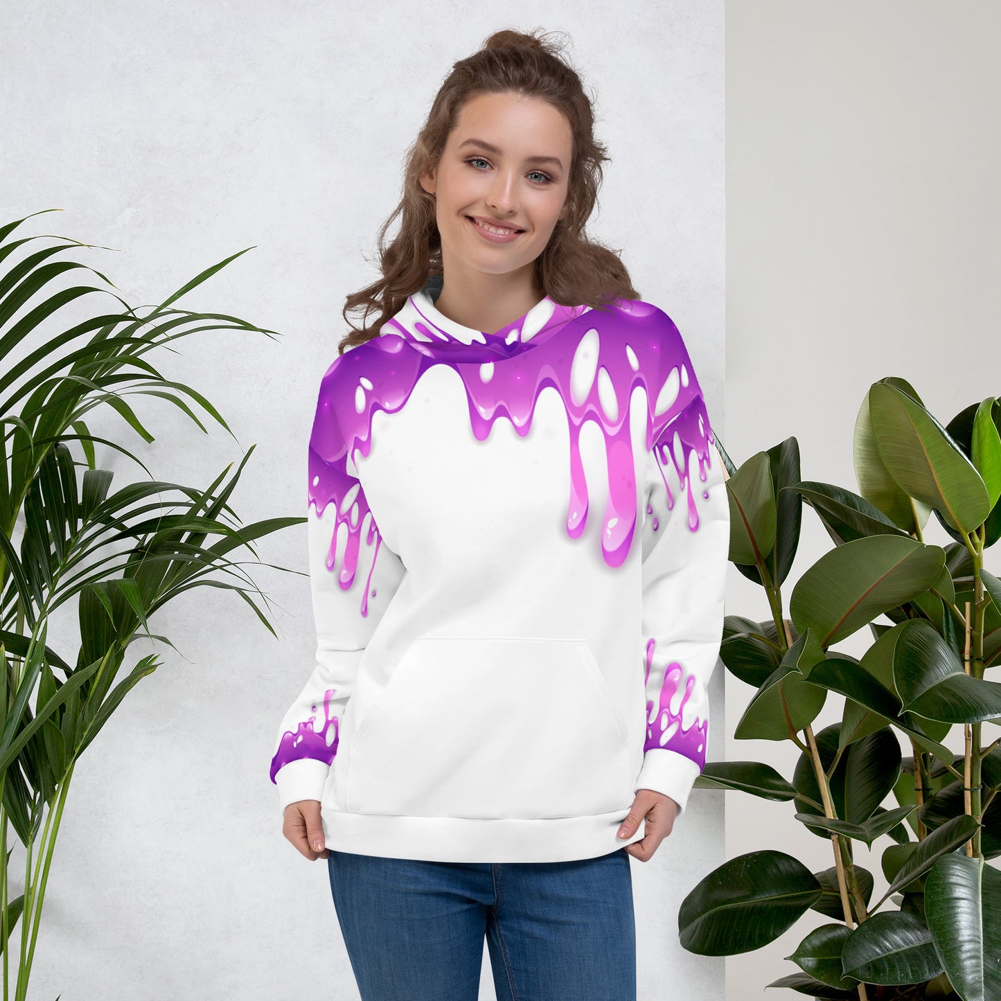 Unisex Hoodie Flippin Drip White