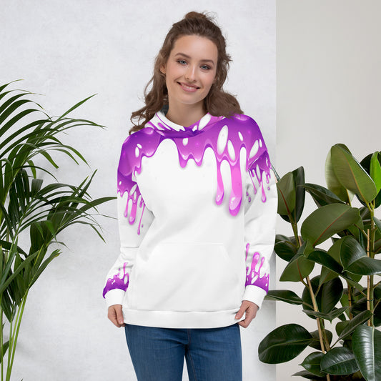 Unisex Hoodie Flippin Drip White