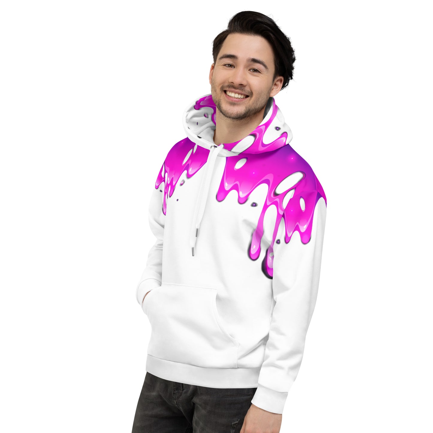 Unisex Hoodie Trippin Drip White
