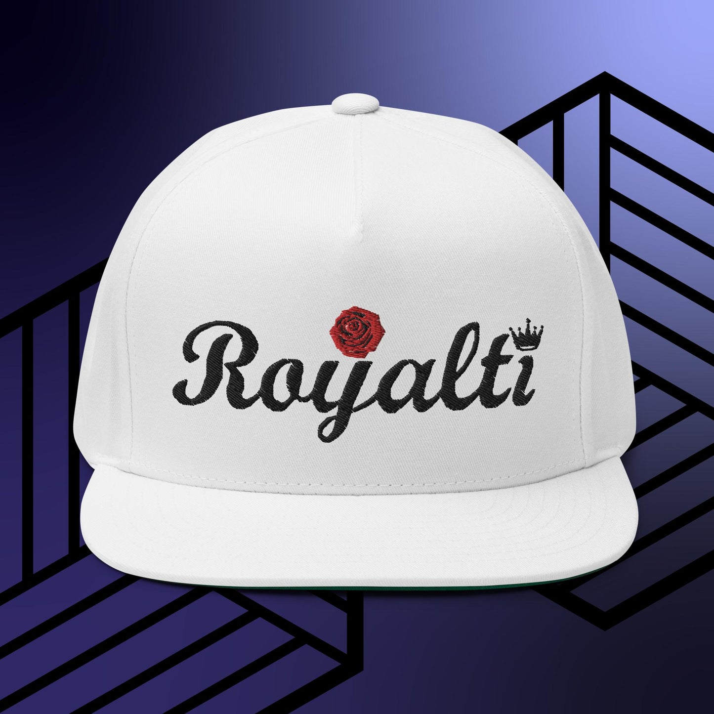 "Royalti' w/Rose Flat Bill Cap