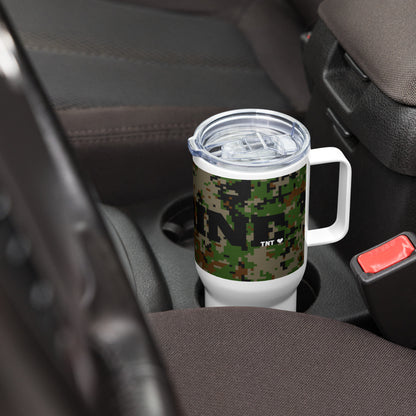 "Marine Auntie" 25oz. Travel mug with handle