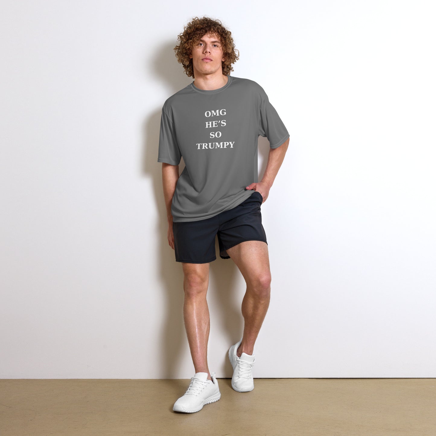 Unisex performance crew neck t-shirt (He Trumpy)