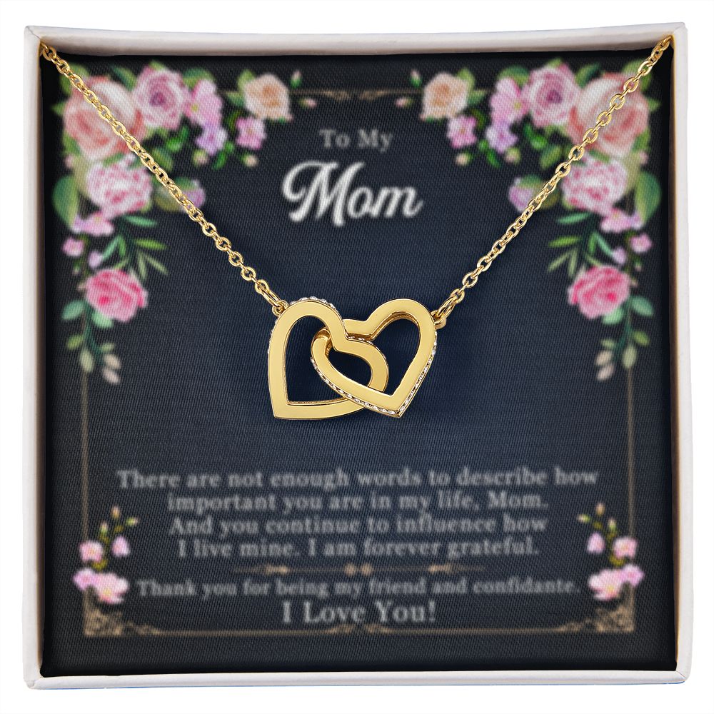 Interlocking Heart Necklace Mom & My Friend