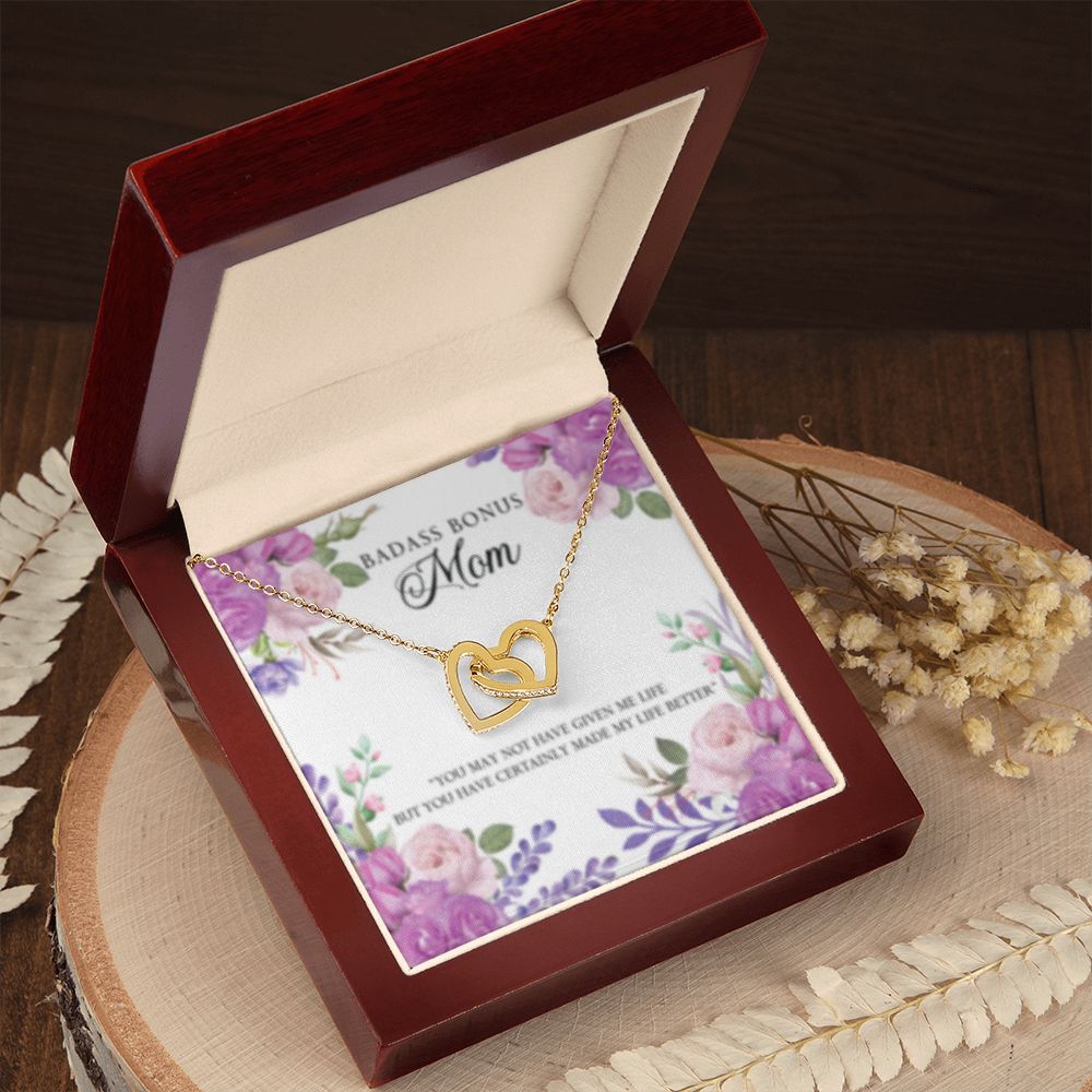 Interlocking Heart Necklace BadAss Bonus MOM