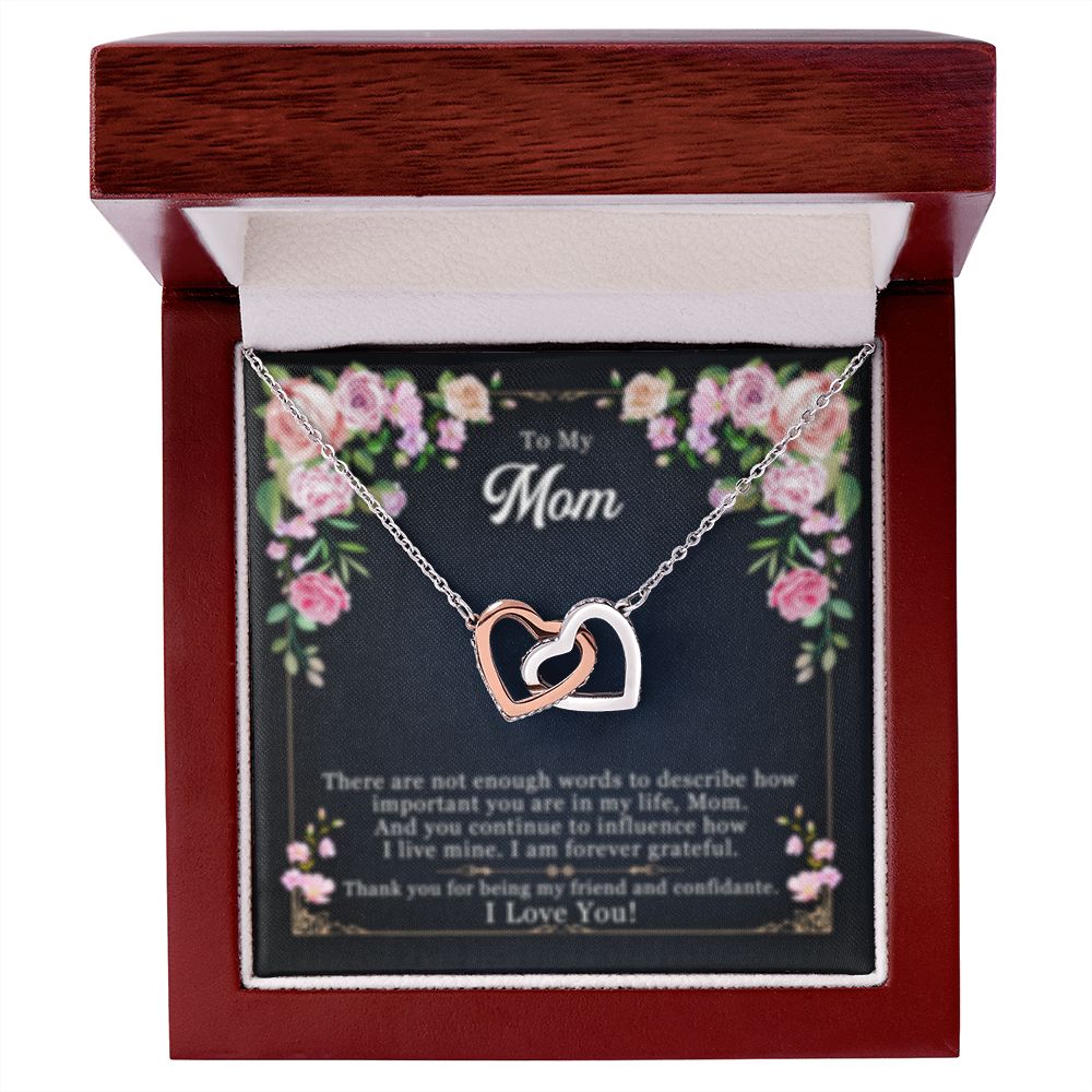 Interlocking Heart Necklace Mom & My Friend