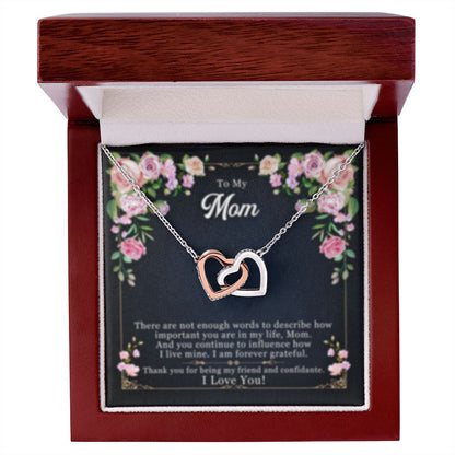 Interlocking Heart Necklace Mom & My Friend