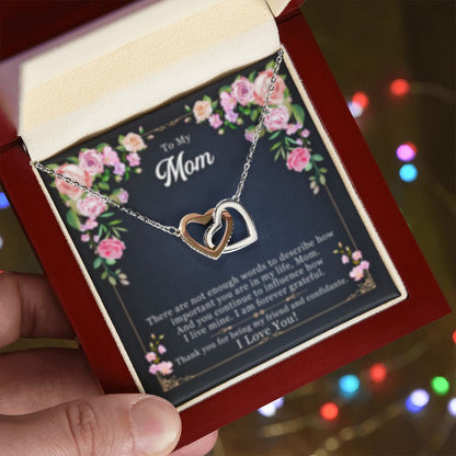 Interlocking Heart Necklace Mom & My Friend
