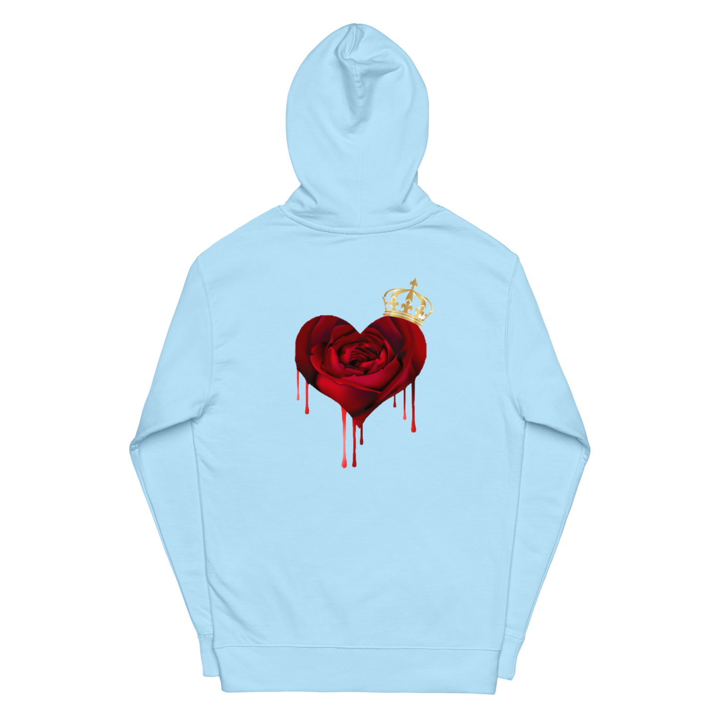 Unisex midweight "Royalti" hoodie w/Heart
