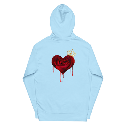 Unisex midweight "Royalti" hoodie w/Heart
