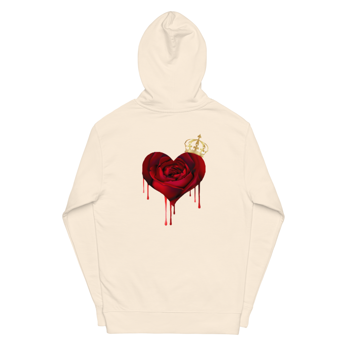 Unisex midweight "Royalti" hoodie w/Heart