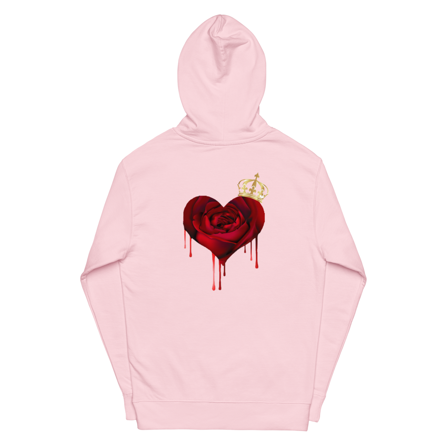 Unisex midweight "Royalti" hoodie w/Heart