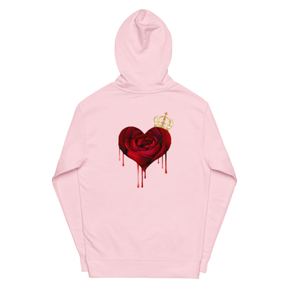 Unisex midweight "Royalti" hoodie w/Heart