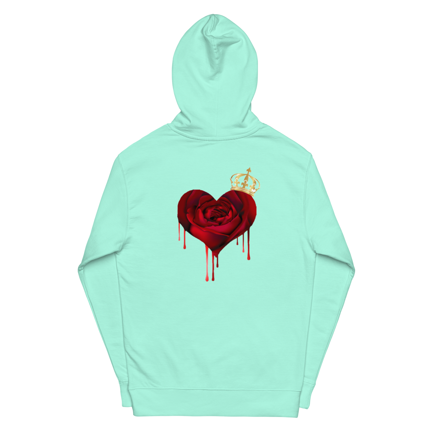 Unisex midweight "Royalti" hoodie w/Heart