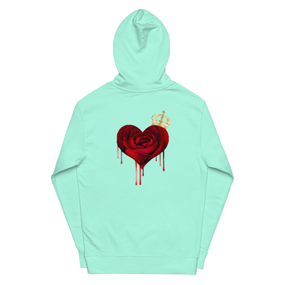 Unisex midweight "Royalti" hoodie w/Heart