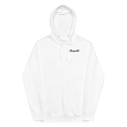 Unisex midweight "Royalti" hoodie w/Heart