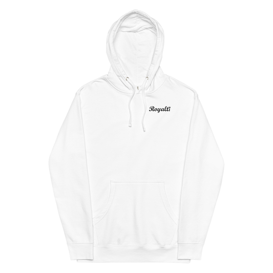 Unisex midweight "Royalti" hoodie w/Heart